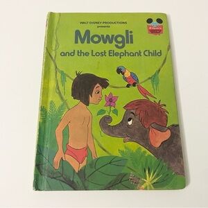 Vintage Disneys Mowgli and the Lost Elephant Child Book